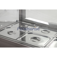12-Pfanne Bain Marie Food Warmer Gewerbliche Lebensmittel Dampf tisch 1800w Sus Food Warmer Display Buffet Restaurant Küchen ausstattung