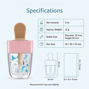 Brillo Labial Natural Voluminizador en Envase con Forma de Helado para Labios Secos, Maquillaje Diario, OEM, ODM - Product Image 6