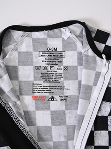 Op maat gemaakte bamboe babykleding gestreept geruit multicolor milieuvriendelijk ademend groothandel pasgeboren pyjama's - Product Image 5