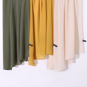 Foulards Hijabs Voiles En Gros pour Femmes, Unis, Tudungs Islamiques, Châles, Voiles Musulmans en Mousseline de Soie Couleur Unie - Product Image 3