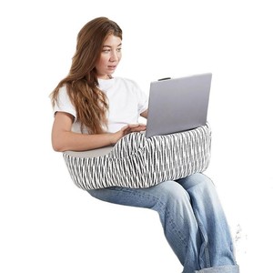 Du Babo Memory Foam Triangular Backrest <b>Pillow</b> Striped Pattern For Reading And Bed Rest Support <b>Large</b> Size - Product Image 5