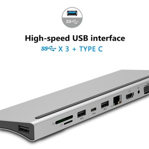 Máy Tính Xách Tay Đa-Chức Năng Docking Station Loại C Hub Multi-Cổng Docking Station Usb C Bộ Chuyển Đổi Thông Minh 4K - Product Image 5