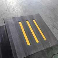 Rampe de protection de câbles en caoutchouc durable à 2 canaux pour équipement portable d'entrepôt, protection incendie