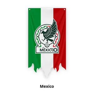 Banderas de Estados Unidos, Canadá y México, Personalizadas para Bares de Aficionados, Decoración para Eventos Deportivos, Banderas Intercambiables de Equipos, Poliéster AFA - Product Image 6