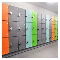 Casilleros Inteligentes Comerciales Compactos, Laminado Compacto Ecológico, Estructura Resistente, con Cerraduras Electrónicas