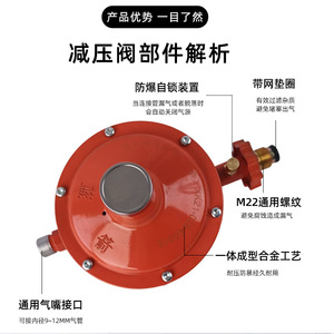 Vanne de réduction de pression Blue Arrow Commercial 3.6 pour GPL et gaz de charbon avec connecteur à joint rigide unidirectionnel - Product Image 2