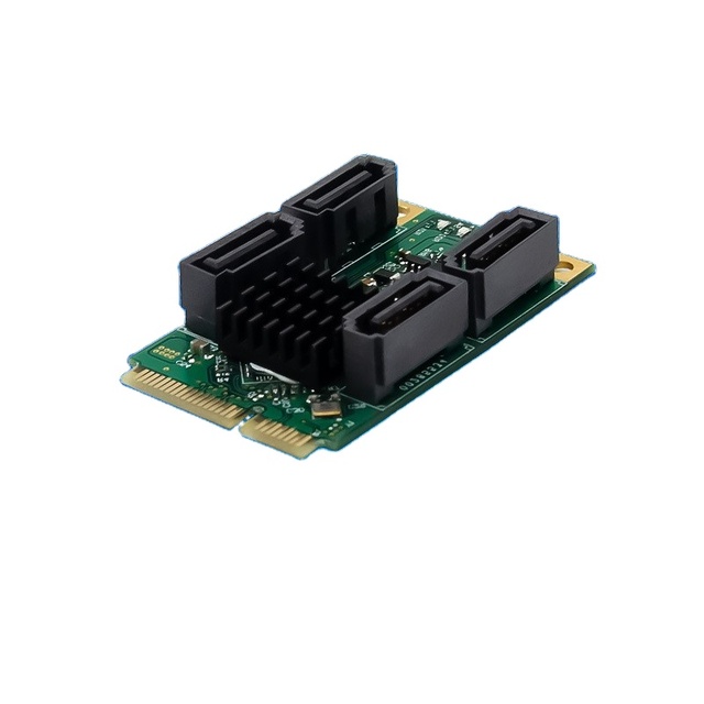 Mini PCI-Express Marvell 88SE9230 Four-Port SATA III 6Gbps RAID Controller Expansion Card Hot Swap in Stock