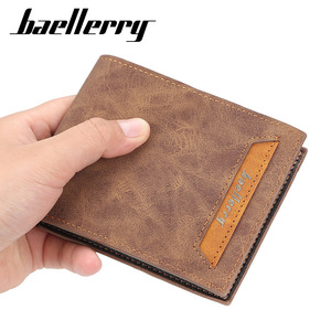 Baellerry Men's Short <b>Wallet</b> Thin Multi Card Slot Horizontal Style Small Receipt <b>Holder</b> Slim Design Everyday Use - Product Image 5