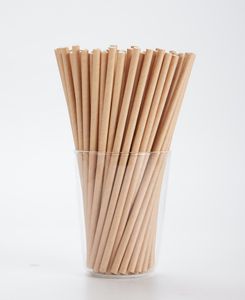 Pailles en papier kraft personnalisées avec logo, blanches, 6 mm, 8 mm, 10 mm, 12 mm, emballées individuellement pour milkshakes, cocktails, boissons froides - Product Image 1