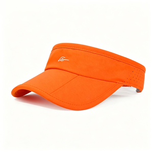 Factory Directly Wholesale Custom Security Peak Cap Visor Embroidered Logo 100% Cotton Unisex Sports Casual Outdoor Daily Travel - Product Image 2