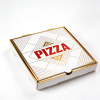 Boîtes à pizza en carton ondulé B/E recyclables de 8/20 pouces avec logo personnalisé imprimé en gros SP4457 pour l'emballage à emporter des restaurants