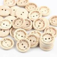 Botones de madera sostenible grabados con cuentas impresas, de base plana, color personalizado, de 2 agujeros, para ropa infantil, camisas, prendas de vestir, vaqueros, bolsos, abrigos y manualidades DIY