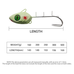 Appâts de pêche en métal lumineux crochets de <span class=keywords><strong>leurre</strong></span> en acier inoxydable <span class=keywords><strong>Tenya</strong></span> modèle JY-30 120g pour sandre bar brochet pêche en eau salée - Product Image 4