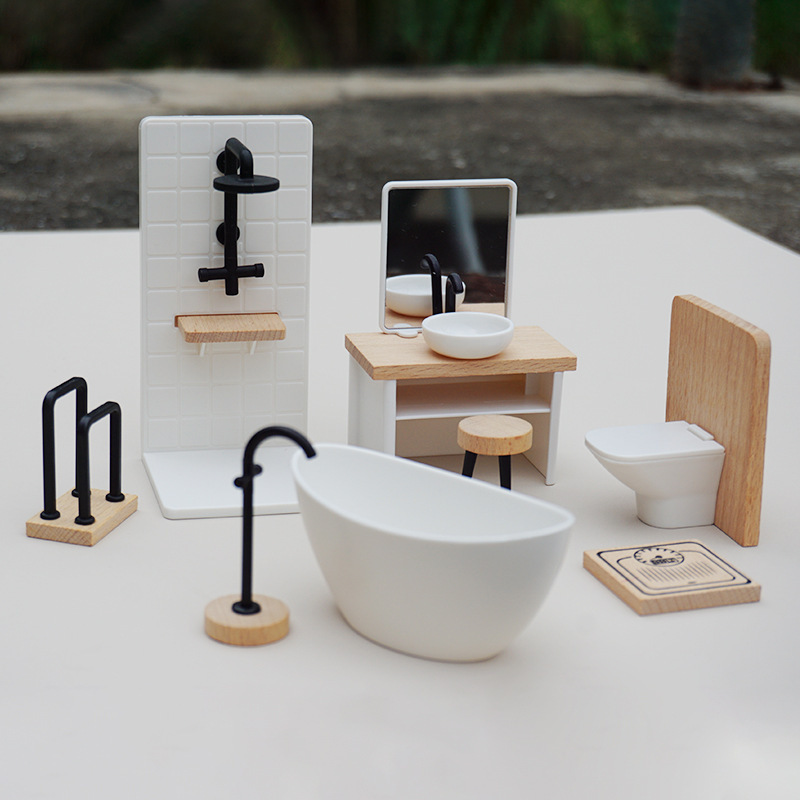 Miniature Simulation Small Furniture Cabinet Integrated