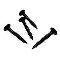 Vis autotaraudeuses en acier pour plaques de plâtre, finition oxyde noir de haute qualité, tête M4.2, entraînement Phillips, pour plaques de plâtre, cloisons sèches et montants métalliques