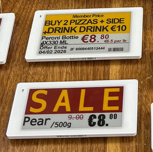 ป้ายราคาอิเล็กทรอนิกส์แบบ E-Ink ขนาด 2.6 นิ้ว สำหรับชั้นวางสินค้าปลีก ระบบ ESL หรูหรา สำหรับซูเปอร์มาร์เก็ต  5W ESL ขายส่งแบบ OEM/ODM - Product Image 1