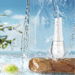 Hydropulseur <span class=keywords><strong>dentaire</strong></span> portable 5 modes pour les dents, irrigateur buccal pour orthodontie, appareils dentaires, gencives sensibles, compact - Product Image 4