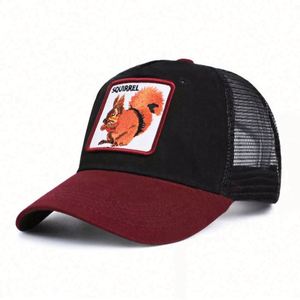 Factory Wholesale 5-Panel Trucker Cap with <b>Animal</b> Patch Sporty Style Customized Baseball Caps Common Fabric - Product Image 2