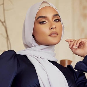Gran oferta 2025 gasa Hijab bufanda larga Super suave transpirable Airy sensación lujosa para mujeres musulmanas verano - Product Image 1
