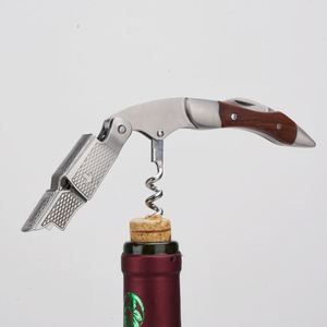 Ouvre-bouteille de vin et de bière en acier inoxydable de haute qualité, design raisin et hippocampe, avec tournevis à fil, tire-bouchons et ouvre-bouteilles - Product Image 3