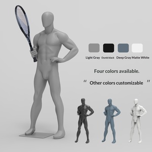 Maniquí de Fibra de Vidrio con Base Metálica <span class=keywords><strong>para</strong></span> Exhibición de <span class=keywords><strong>Ropa</strong></span> <span class=keywords><strong>Deportiva</strong></span>, Ideal <span class=keywords><strong>para</strong></span> Jugadores de Tenis Hombres y Mujeres, Guangzhou Healthy - Product Image 3