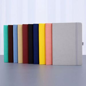 Papeterie personnalisée A5, carnet personnalisé en cuir PU, couverture rigide en cuir, sangle élastique, avec logo - Product Image 2