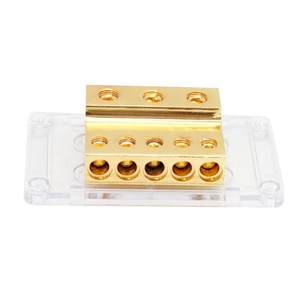Blok Terminal Daya 12V 6 Jalur 4GA 2 <span class=keywords><strong>Output</strong></span> 4GA Berkualitas Tinggi, Blok Sekring Portabel, Pembagi Kabel, Blok Distribusi Daya - Product Image 3