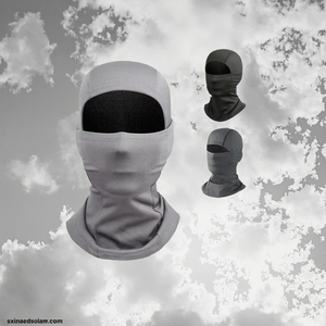 Masque facial complet pour homme de haute qualité avec logo personnalisé, protection solaire, coupe-vent, masque de ski noir pour le cyclisme et la course - Product Image 2