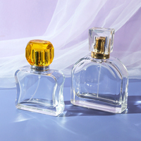 Flacon de parfum en verre de luxe unique et personnalisé avec impression sur écran et emballage avec pulvérisateur à pompe