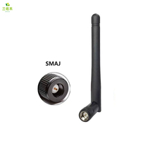 SMAJ externe 2.4G petite antenne pliante omnidirectionnelle en forme de tige WiFi Module de routage antenne LTE à Gain élevé 2dbi