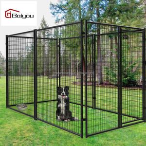 Perrera <span class=keywords><strong>grande</strong></span> <span class=keywords><strong>para</strong></span> perros al aire libre de alta calidad Casa de mascotas de metal fuerte en forma de rectángulo Múltiples tamaños disponibles - Product Image 6