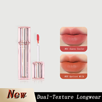 Brillo de labios de larga duración de doble textura Alto brillo Vegano Libre de crueldad Labio Plumping Mate y brillante Fórmula líquida Proveedor Indonesia