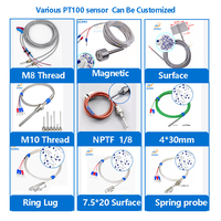 Sensor de Temperatura JYX PT1000 PT100 RTD, Sonda de Acero Inoxidable de 3 Cables, -50~400 ° C para uso industrial, personalizado por OEM