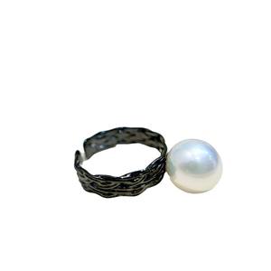 Base para Anillo de Plata S925, Accesorios para Perlas DIY, Cuentas Redondas Simples de 9-13 mm, 10446 - Joyería de Plata Elegante para un Look Personalizado - Product Image 5