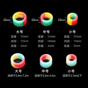 Manchon antidérapant en silicone super élastique pour cannes à pêche, accessoires de pêche - Product Image 5