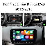 Lecteur multimédia pour voiture Fiat Linea Punto EVO 2012-2015, autoradio Android 9 pouces avec GPS, WiFi, audio, Carplay