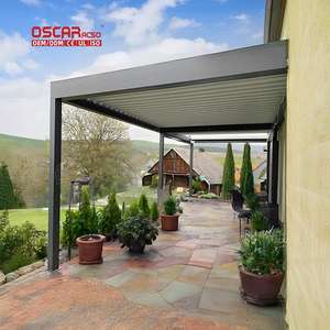 Couvertures <span class=keywords><strong>de</strong></span> toit à persiennes réglables motorisées pour l'extérieur Patio Garden Deck <span class=keywords><strong>Abri</strong></span> d'ombrage étanche 3X3 3X4 <span class=keywords><strong>4X4</strong></span> 4X6M Pergola - Product Image 2