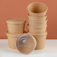 Assiettes et bols en papier jetables écologiques de qualité alimentaire 520 ml/18 oz pour pizza, collations, salades, contenants à emporter, emballages alimentaires