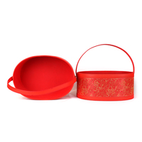 Panier en cuir pour le Nouvel An, panier à fruits, panier cadeau de fiançailles chinoises, boîte cadeau et panier cadeau