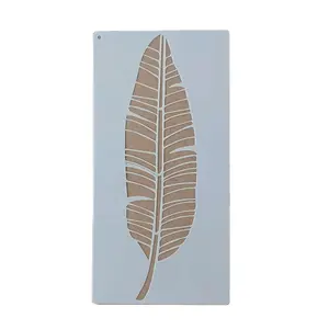Herbruikbare Tropische Bladeren Decoratie Herbruikbare Stevige Flexibele Plastic Schilderij Muur Stencils Voor Schilderen Templates