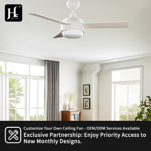 Factory direct sales of 3-speed adjustable <b>remote</b> <b>control</b> LED <b>ceiling</b> fan, glass plywood blades, modern design, suitable - Product Image 5