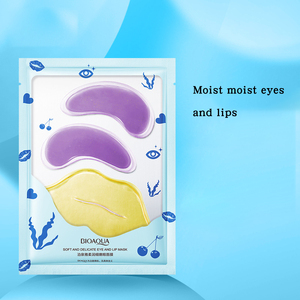 <span class=keywords><strong>BIOAQUA</strong></span> Set de Mascarillas Hidratantes 2 en 1 para Ojos y Labios, Parches de Hidrogel de Colágeno, Hidratantes, Antiarrugas, Antiojeras, Rellenadores, Venta al por Mayor - Product Image 3