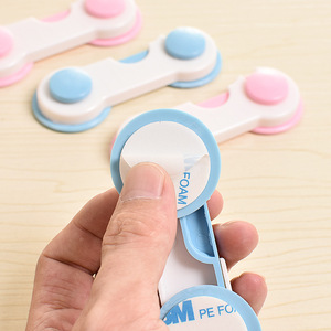 Soumei Hidemi Safety <b>Lock</b> Drawer Plastic Pink And Blue Baby Proof Cabinet <b>Lock</b> For Kids Protection - Product Image 1