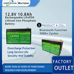 Advanced BMS 12.8V 12V <b>Rechargeable</b> Solar <b>Battery</b> Pack IP65 Stable for Camping Lighting Systems Low Temperature 12.8V10.8Ah Port - Product Image 1