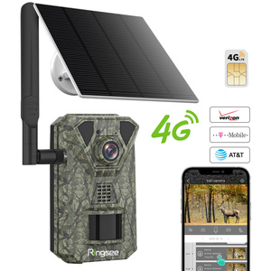 Năng lượng mặt trời điện wifi động vật hoang dã Trail máy ảnh 4MP không dây 4 gam săn bắn máy ảnh không thấm nước hồng ngoại tầm nhìn ban đêm <span class=keywords><strong>IP</strong></span> <span class=keywords><strong>Camera</strong></span> cho săn bắn - Product Image 1