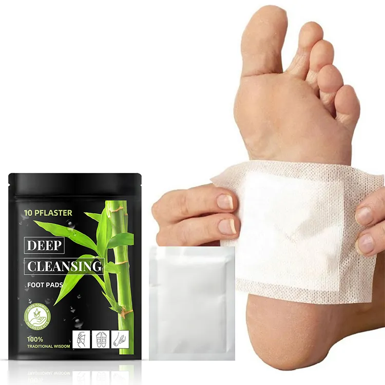 relieve fatigue herbal better sleeping mugwort body toxins feet deep cleaning wormwood vinegar pads foot patch detox bamboo