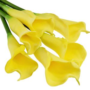 Longue tige de fleur artificielle Calla Lily avec toucher EVA pour la décoration de la maison, de la table à manger, des mariages, des auditoriums et comme accessoire photo - Product Image 2