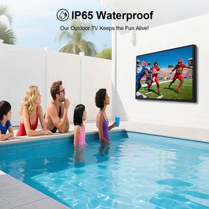 ทีวีสมาร์ทกลางแจ้งขนาด 75 นิ้ว: 4K UHD ความสว่าง 2000nits มาตรฐาน IP65 ระบบ Google TV, รับประกัน 5 ปี, รีโมทคอนโทรล, ดีไซน์กันน้ำสำหรับใช้งานกลางแจ้ง - Product Image 3