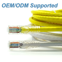 Câble Ethernet de communication DENIXI OEM personnalisable de 1M à 100M, vente en gros d'usine, câble patch CAT6A CAT6