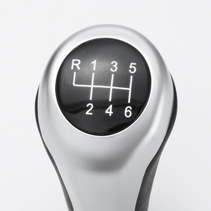 Car <b>Gear</b> Shift <b>Knob</b> For Bmw E90 E91 E92 X1 X3 X5 6 Speed Aluminum Alloy Silver Black Ergonomic Design - Product Image 3